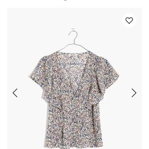 Madewell Carmelina floral print blouse